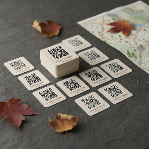 Label pack flat lay